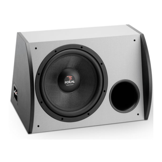 Focal SB 25 A1 Mode D'emploi