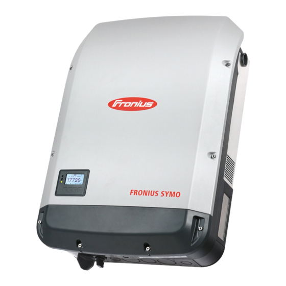Fronius Symo 10.0-3 208-240 Instructions D'installation
