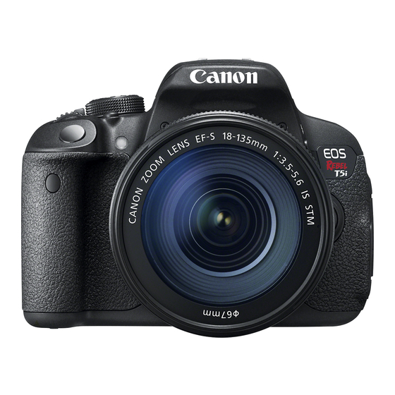 Canon EOS Rebel T5i Mode D'emploi