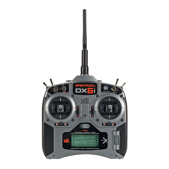 Spektrum DX6i Mode D'emploi