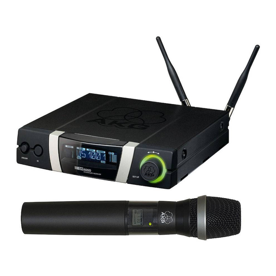 AKG WMS 4000 Mode D'emploi