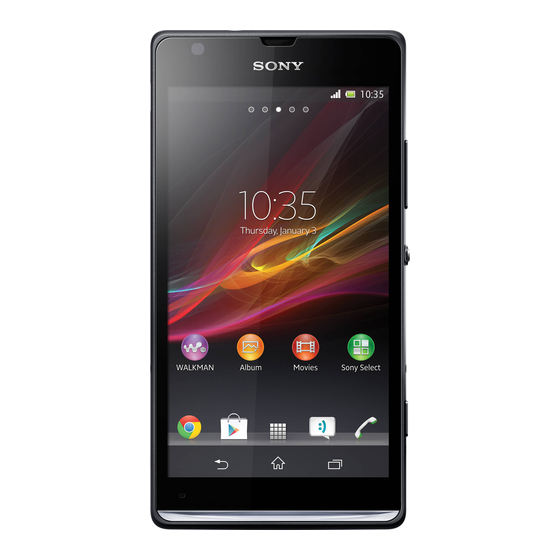 Sony Xperia SP Guide De L'utilisateur