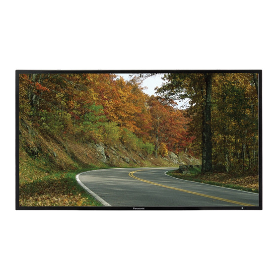 Panasonic TH-42LF20U Mode D'emploi