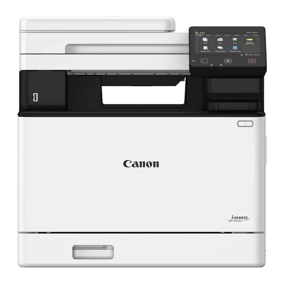 Canon MF754Cdw Guide De L'utilisateur