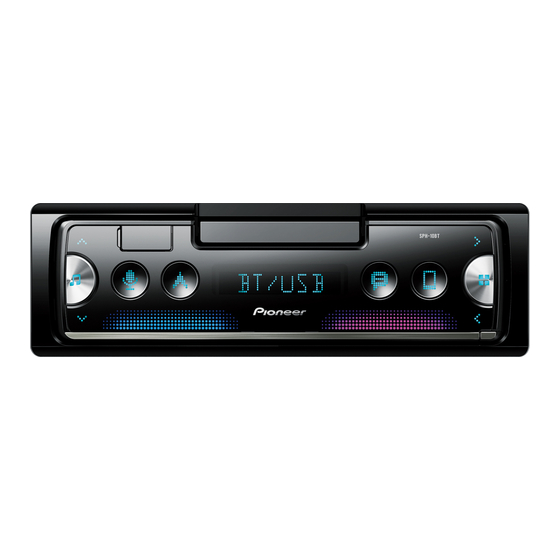 Pioneer SPH-10BT Mode D'emploi