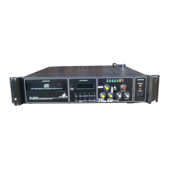 Monacor PA-902CD Mode D'emploi