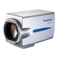 Panasonic WV-CZ362E Guide D'installation