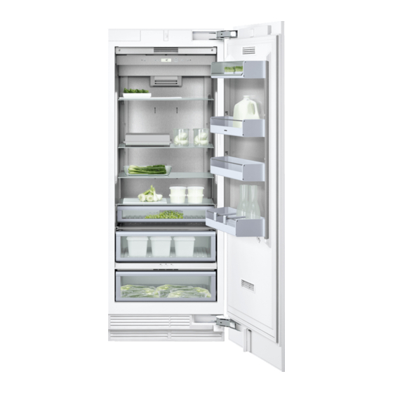 Gaggenau RC472301 Mode D'emploi