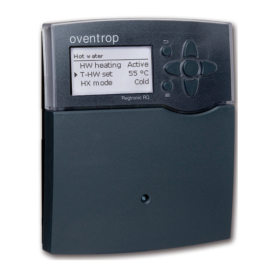 oventrop Regtronic RQ Notice D'installation Et D'utilisation