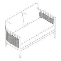 Linon BRN LOVESEAT Instructions D'assemblage