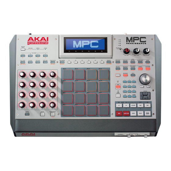 Akai Professional MPC Renaissance Manuel Utilisateur