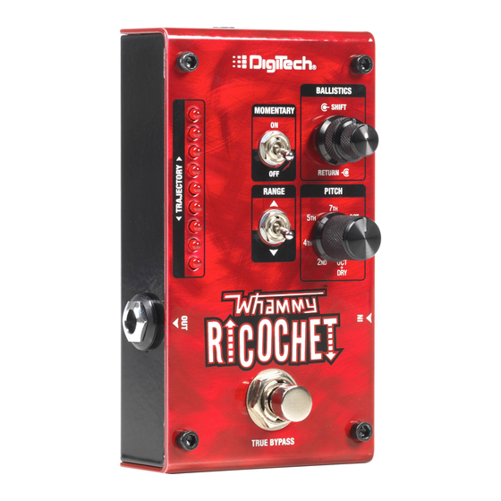 DigiTech Whammy RICOCHET Mode D'emploi