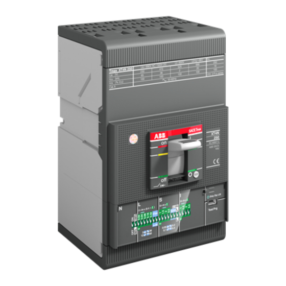 ABB SACE Tmax XT5 Mode D'emploi