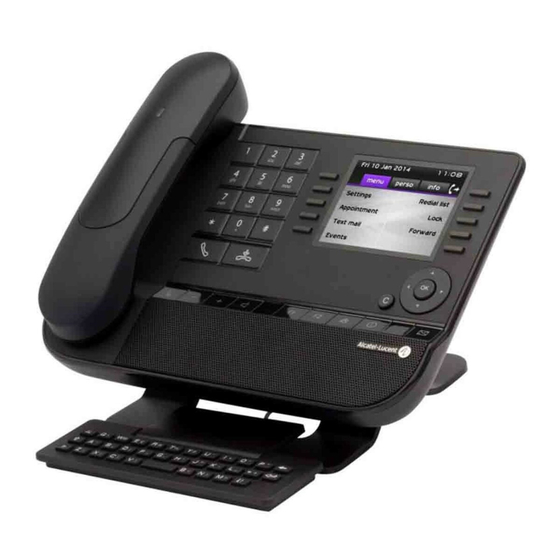 Alcatel-Lucent 8068 Premium DeskPhone Guide Rapide