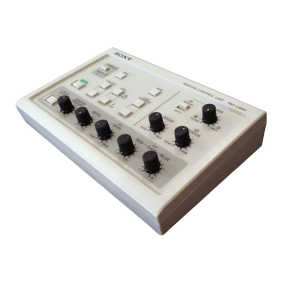 Sony RM-C950 Instructions D'utilisation