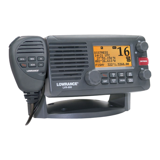 Lowrance LVR-880 US Instructions D'installation