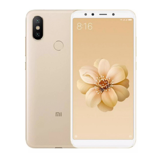 Xiaomi Mi A2 Guide D'utilisation