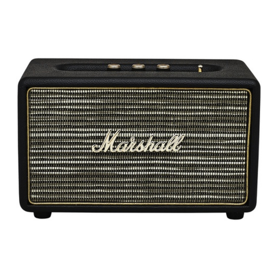 Marshall ACTON Mode D'emploi