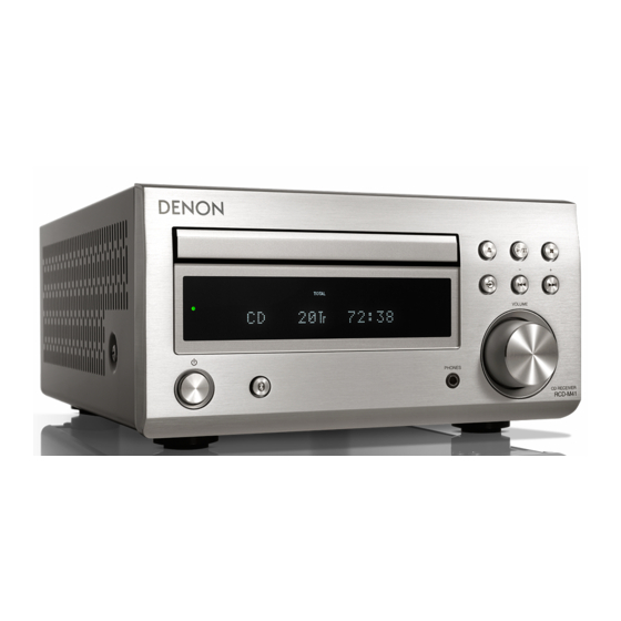Denon RCD-M41 Guide De Démarrage Rapide