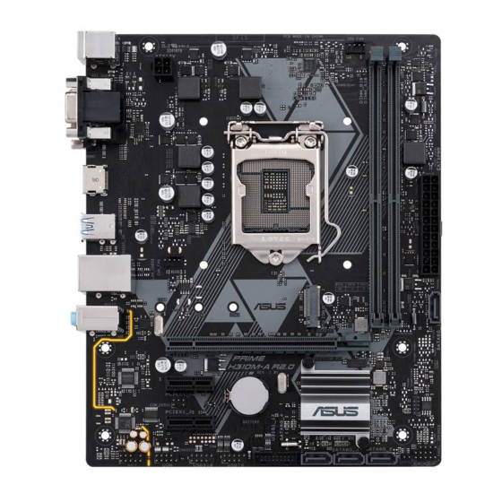 Asus PRIME H310M-A R2.0 Mode D'emploi