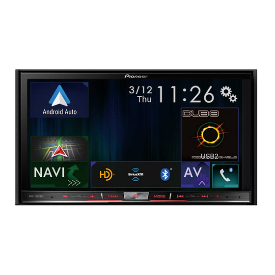 Pioneer AVIC-8100NEX Manuel D'installation