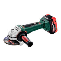 Metabo WB 18 LTX BL 125 Mode D'emploi