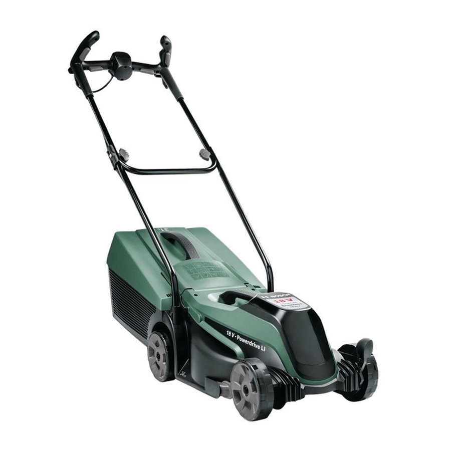 Bosch CityMower 18 Manuels