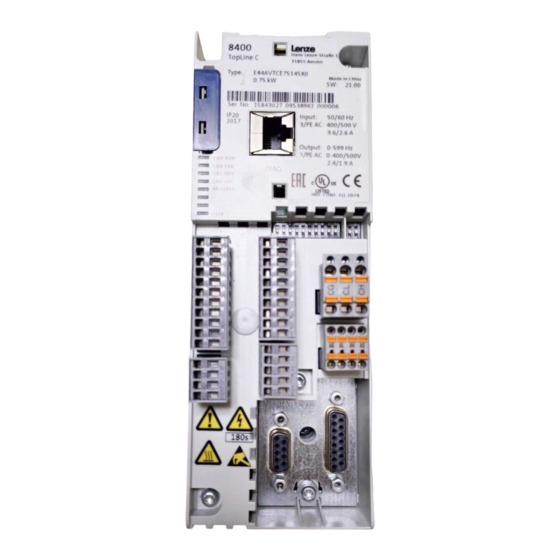 Lenze E84AVTCE TopLine C Série Instructions De Montage