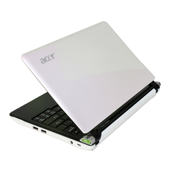 Acer Aspire one Série Manuel D'utilisation