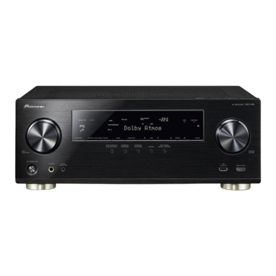 Pioneer VSX-1130-K Mode D'emploi