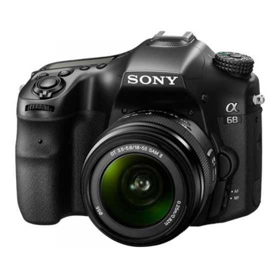 Sony a68 Mode D'emploi