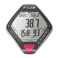 Polar Cycle CS500+ Démarrage Rapide