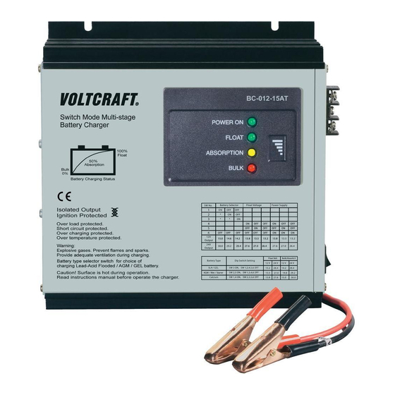 VOLTCRAFT BC-012-15AT Notice D'utilisation