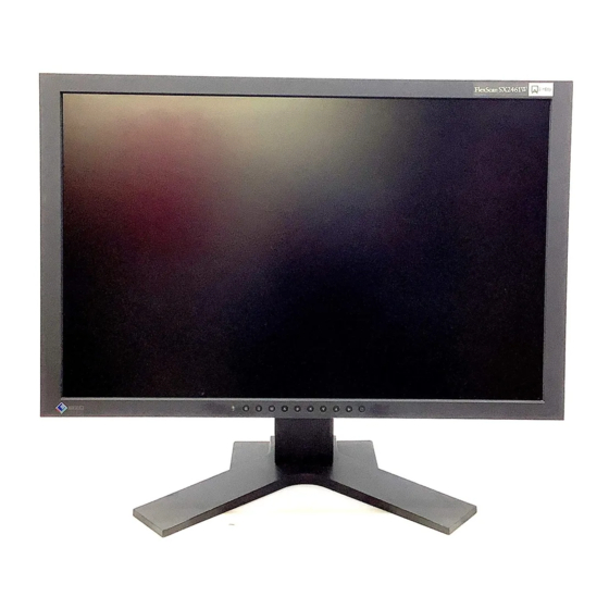 Eizo FlexScan SX2461W Manuel D'utilisation