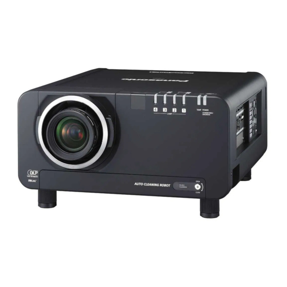 Panasonic PT-D12000E Manuel D'utilisation