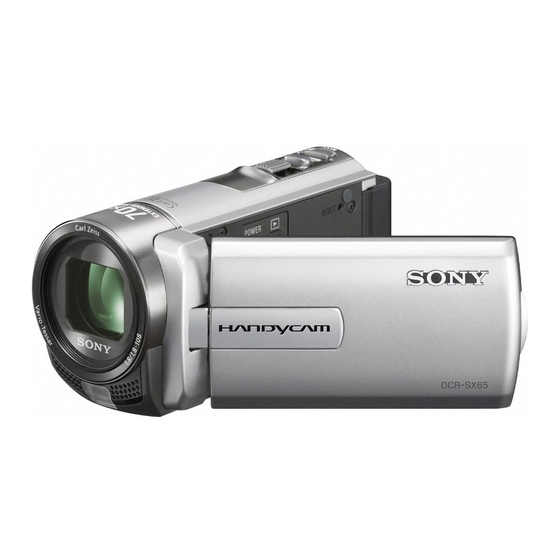 Sony Handycam DCR-SX45E Mode D'emploi