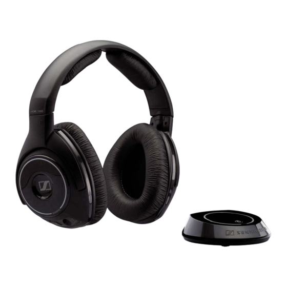 Sennheiser RS 160 Notice D'emploi