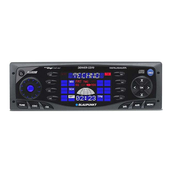 Blaupunkt Denver CD70 Notice D'emploi
