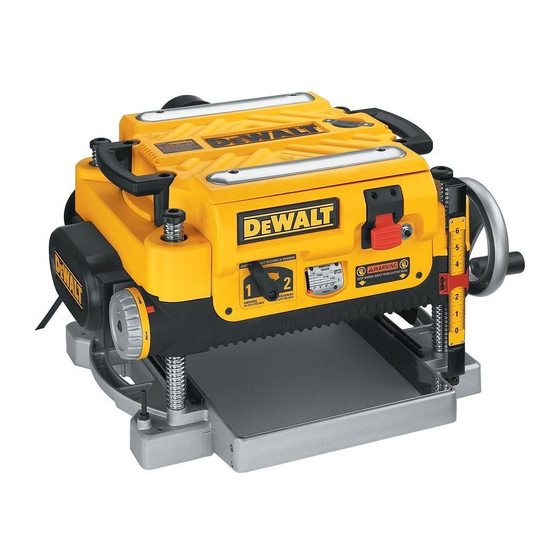 DeWalt DW735 Guide D'utilisation