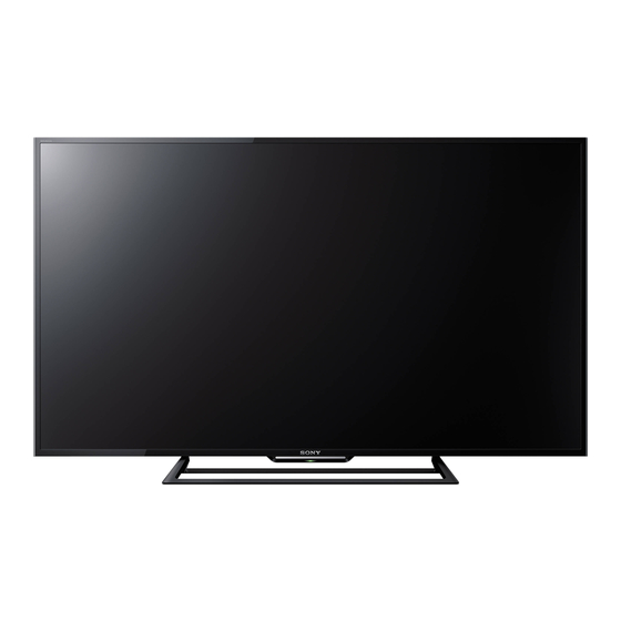 Sony BRAVIA KDL-48R550C Manuel De Demarrage Rapide