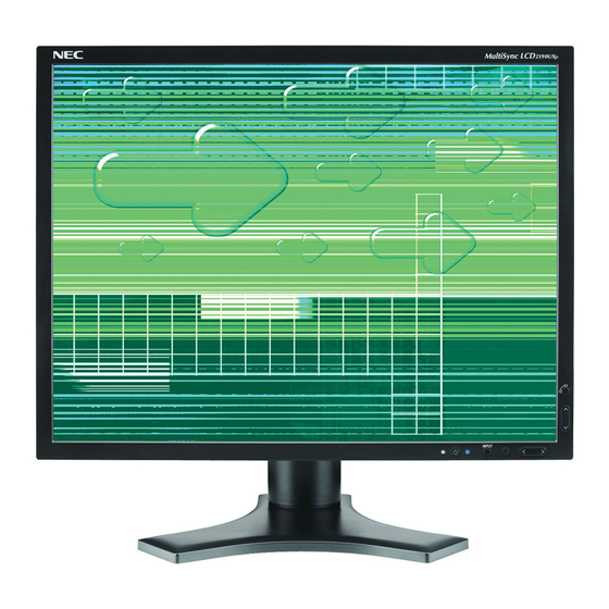 NEC MultiSync LCD2190UXP-BK Manuel D'utilisation