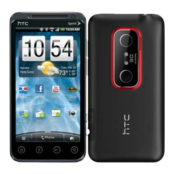 HTC EVO 3D Manuel De L'utilisateur