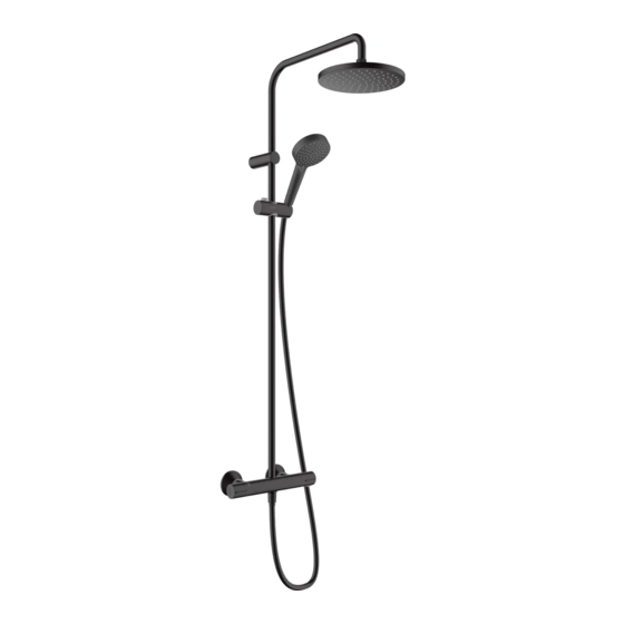 Hansgrohe Vernis Blend Showerpipe 200 1jet 26276 Serie Mode D'emploi / Instructions De Montage