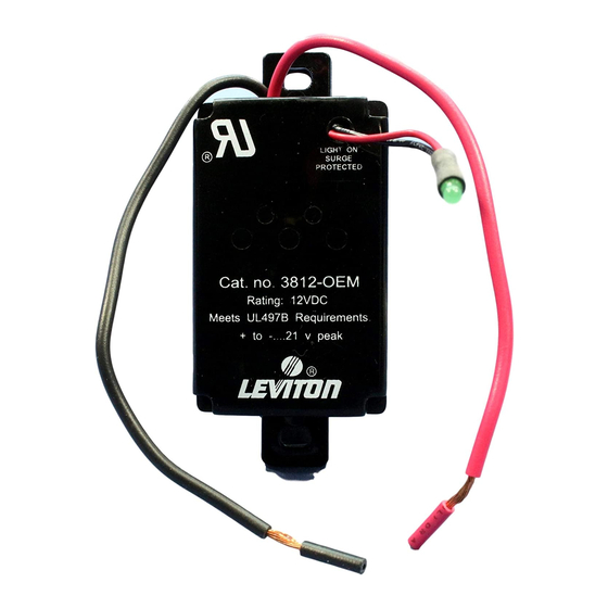 Leviton 3812 Directives D'installation