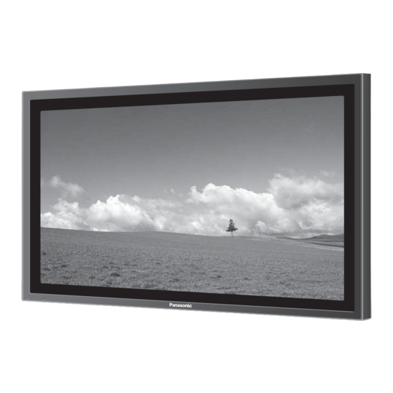 Panasonic TH-42PF11EK Mode D'emploi
