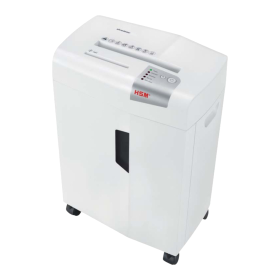 HSM shredstar X13 Notice D'utilisation