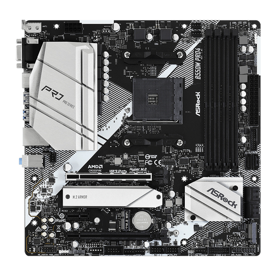 ASROCK B550M Pro4 Mode D'emploi