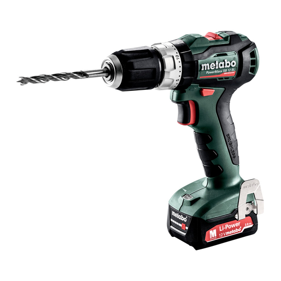 Metabo BS 18 L BL Notice Originale