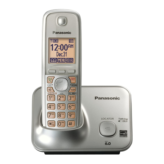 Panasonic KX-TG4111C Manuel D'utilisation