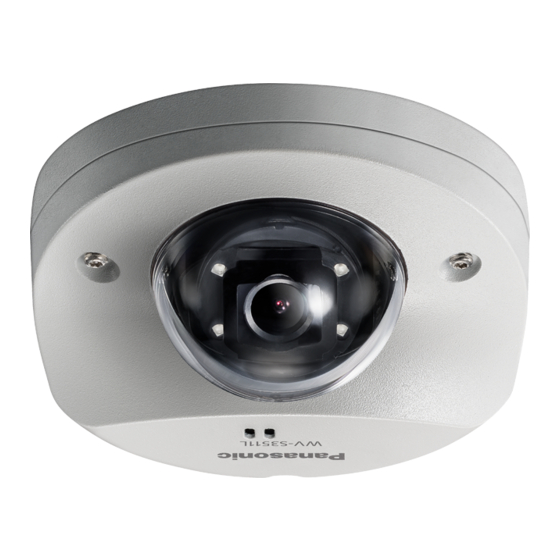 Panasonic WV-S3531L Guide D'installation